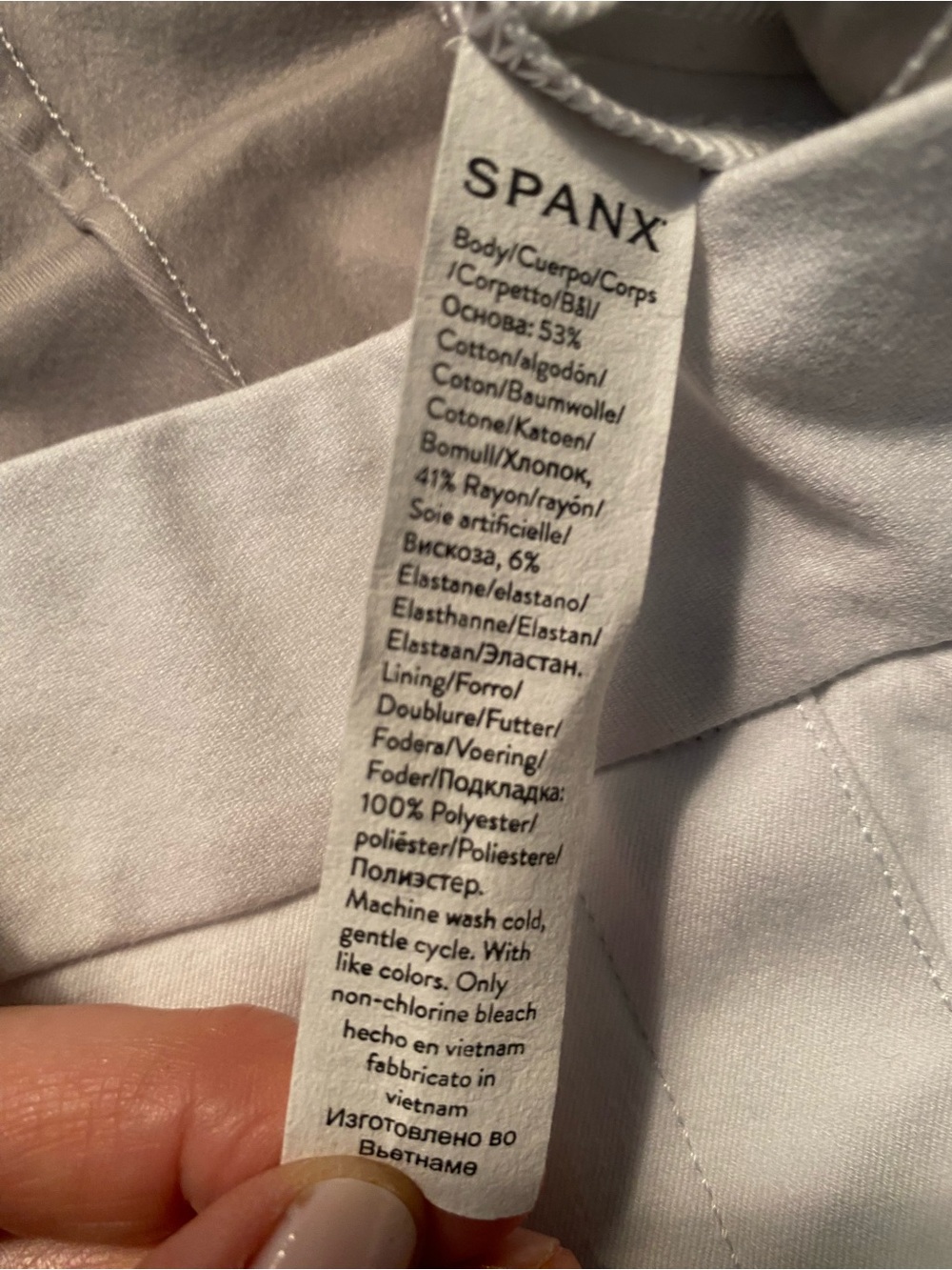 SPANX White Ankle-Length Pull-On Pants - Picture 6 of 6
